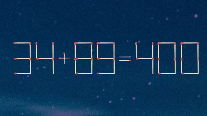 הזיזו רק גפרור אחד כדי לפתור את התרגיל הזה