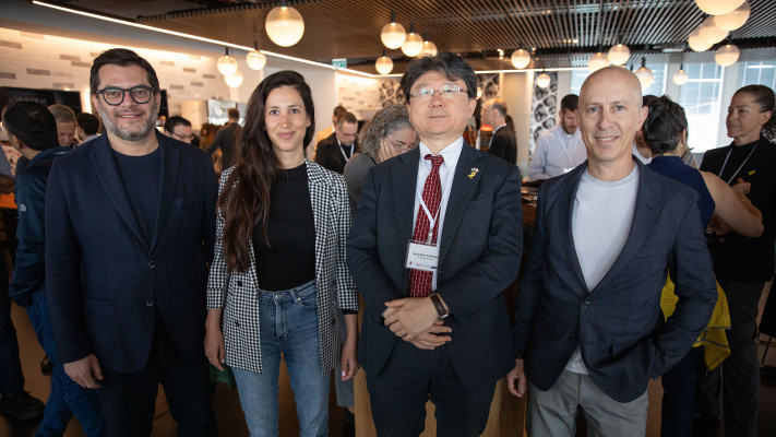 ינון דולב, סייאיצ'ירו טאקהאשי, ענת תילא-צ'רני וגיא לכמן (צילום: גיא לוי)