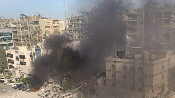 תקיפה בדמשק לי שגרירות איראן