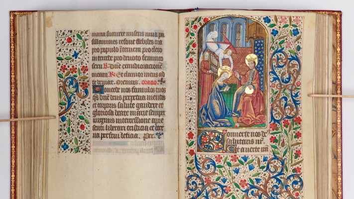 ספר שעות צרפת, 1490-1470 (צילום: באדיבות הספרייה הלאומית)