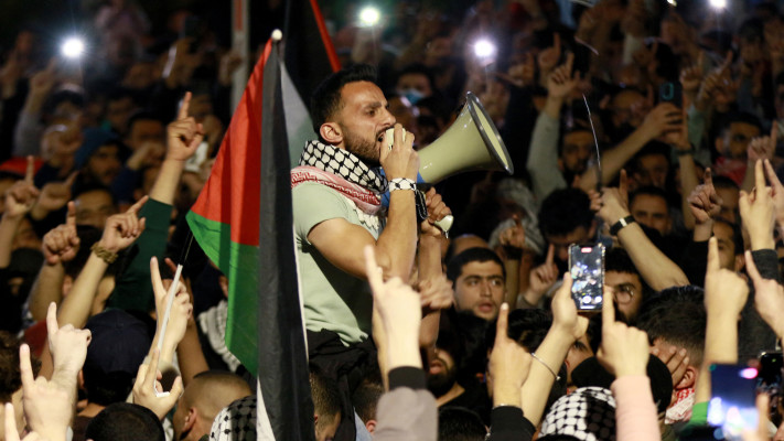 הפגנה פרו פלסטינית בעמאן (צילום: AFP via Getty Images)