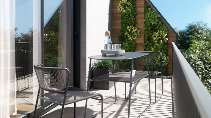 ריהוט גן למרפסת קטנה. באדיבות Naterial ישראל