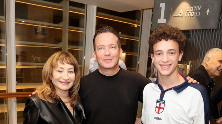 דוד פינס, גיא פינס וציפי פינס (צילום: איציק בירן)