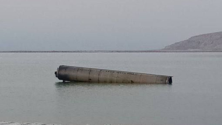 טיל בליסטי נחת בים המלח