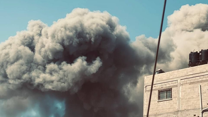 תקיפה במחנה הפליטים נוסיראת ברצועת עזה