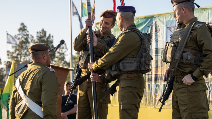 טקס חילופי מפקדים בחטיבת גולני