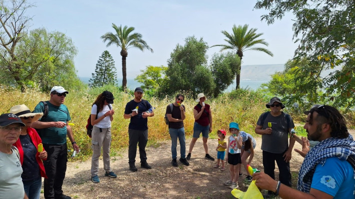 מטיילים בסובב כינרת