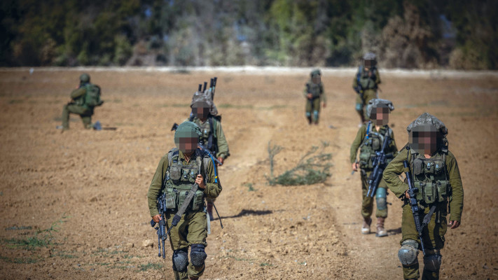 חיילי גדוד נצח יהודה בגבול עזה (צילום: יונתן זינדל פלאש 90)