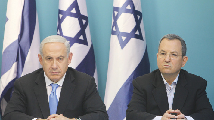 אהוד ברק ובנימין נתניהו ב-2012, צילום ארכיון 