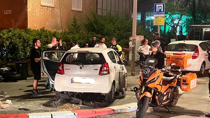 זירת התאונה בבת ים