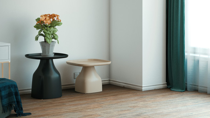 שולחן סלון דלתא בשני גבהים