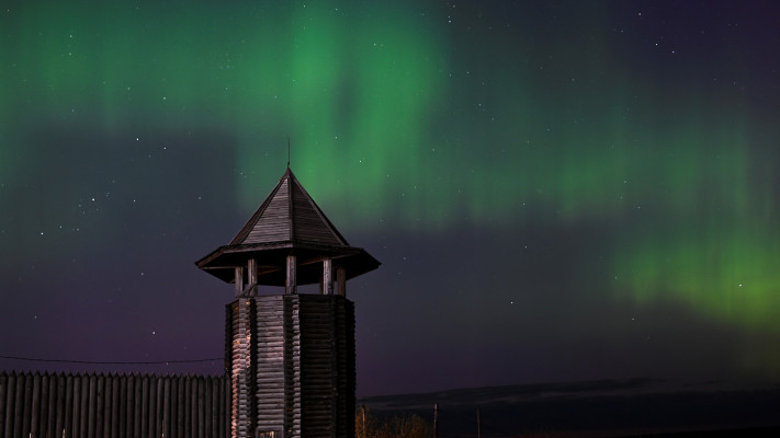 האורות הצפוניים בשמי רוסיה