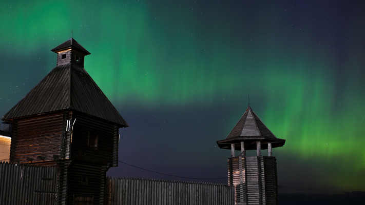 האורות הצפוניים בשמי רוסיה