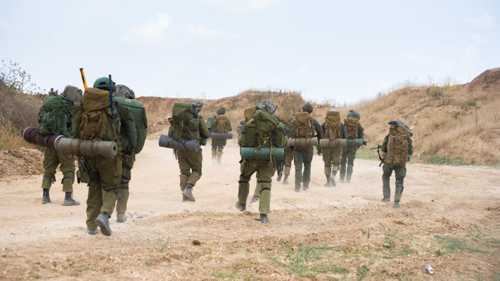 כוחות צה''ל ברצועת עזה - מלחמת חרבות ברזל (צילום: דובר צה''ל)