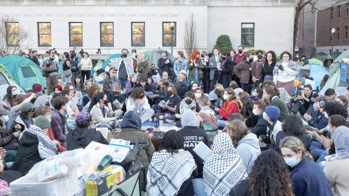ההפגנות באוניברסיטת קולומביה (צילום: רויטרס)