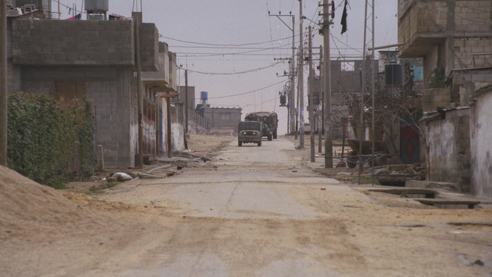 מחנה הפליטים אל בורייג' בעזה וכוחות צה''ל ב1991 (צילום: צביקה ישראלי, לע''מ)