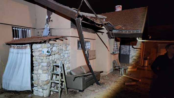 פגיעה בבית בקריית שמונה