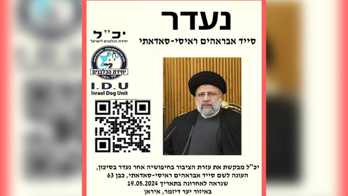 מודעה פיקטיבית על היעדרות הנשיא לאחר ההתרסקות של המסוק