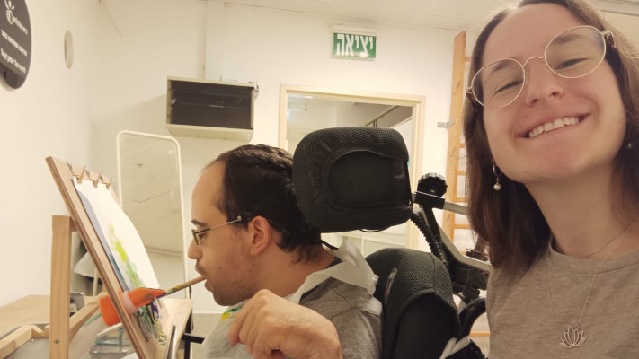 גיא, בן 28, המשתתף במרכז היום 'גלגל התנופה' מזה למעלה מ-7 שנים