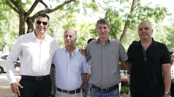 אודי בלום, ירון לוי, תמיר דגן, עמיר שאלתיאל (צילום: ינאי אלפסי)