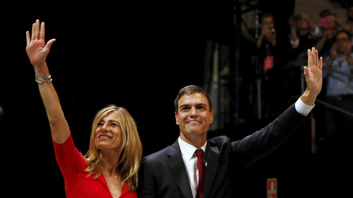 ראש ממשלת ספרד פדרו סאנצ'ס ורעייתו (צילום: רויטרס)