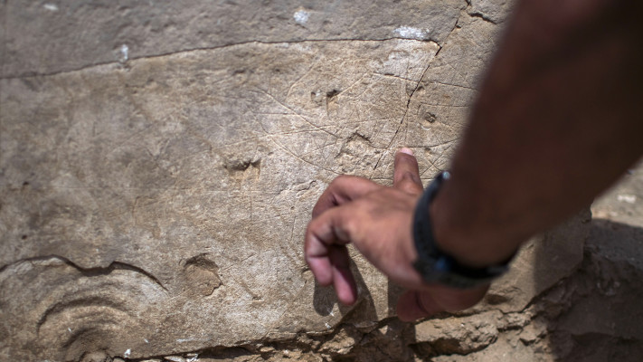 דגם ספינה שהתגלה בחפירת רהט