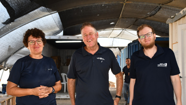 דר' נח מיכאל, אורן שמואלי ודר' אלנה קוגן זהבי, מנהלי החפירה