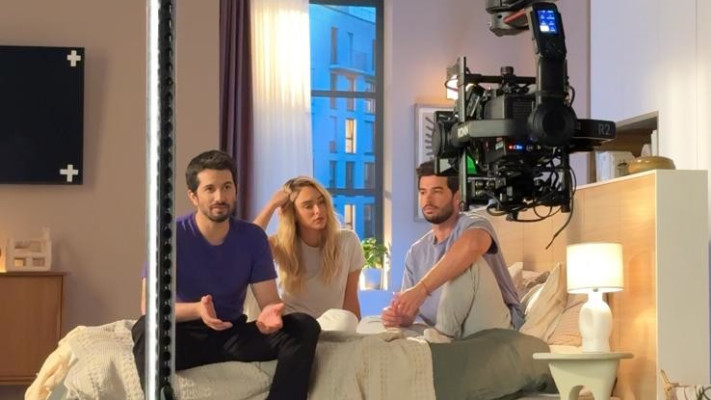 שון סימנוביץ', עומר נודלמן ורן דנקר בקמפיין הסיבים של סלקום  (צילום: יח''צ סלקום)