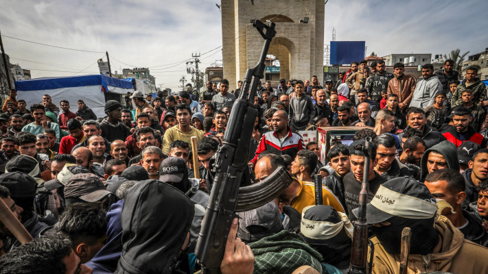 Hamas dans la rue Rafih (Photo : Abed Rahim Khatib, Flash 90)