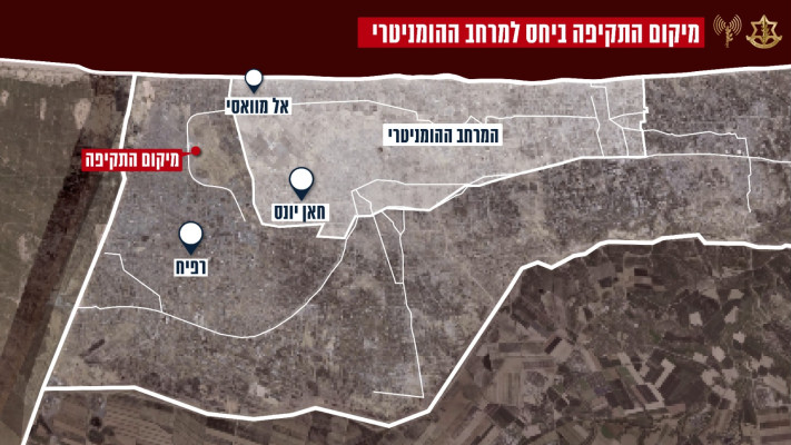 מיקום התקיפה ברפיח