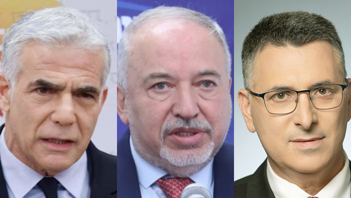 גדעון סער, אביגדור ליברמן, יאיר לפיד