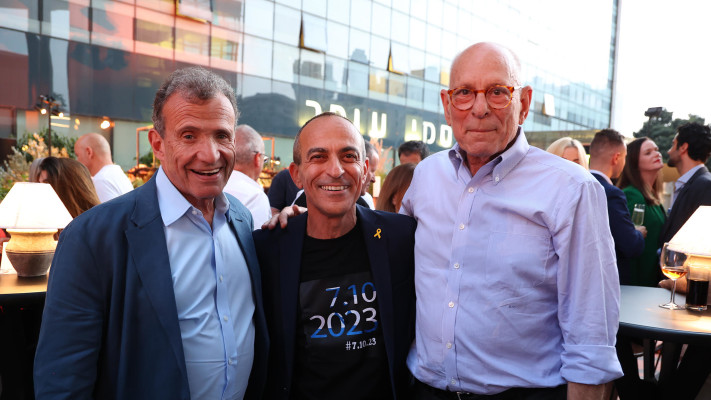 רמי אונגר, רוני גמזו, פויו זבלגוביץ (צילום: מנש כהן)