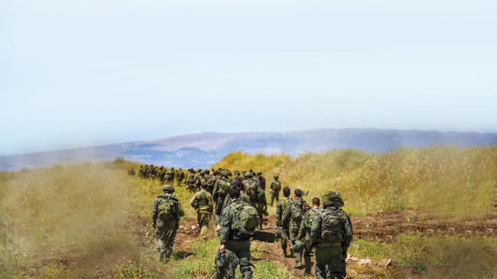 חיילי מילואים ברמת הגולן, למצולמים אין קשר לנאמר בכתבה (צילום: איל מרגולין, פלאש 90)