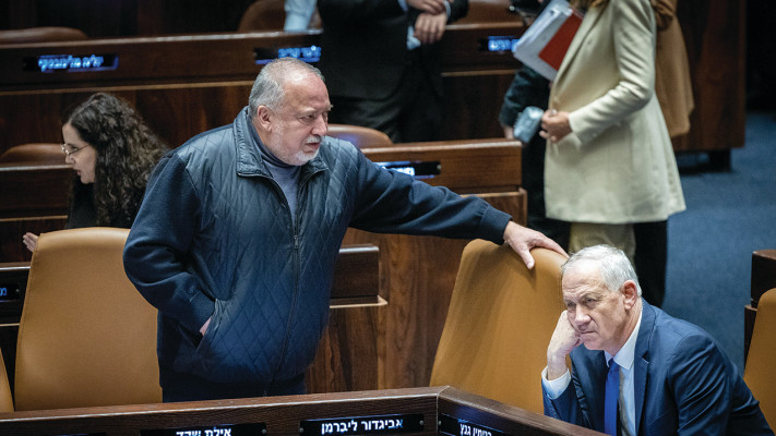 בני גנץ ואביגדור ליברמן, כנסת 2022