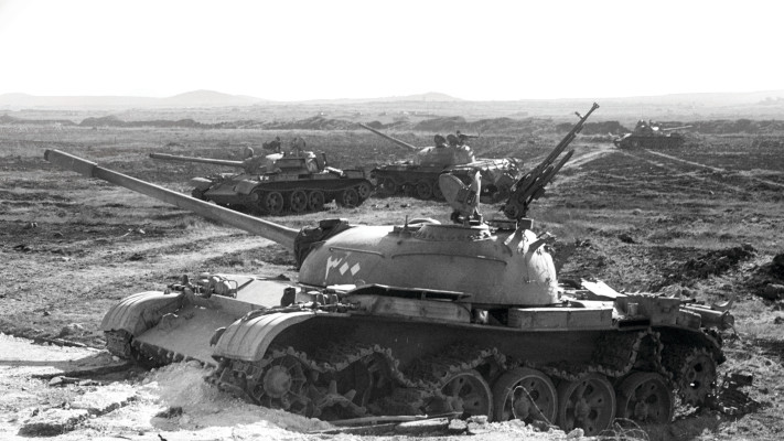 טנקים סורים פגועים ברמת הגולן, מלחמת יום כיפור, 13.10.73