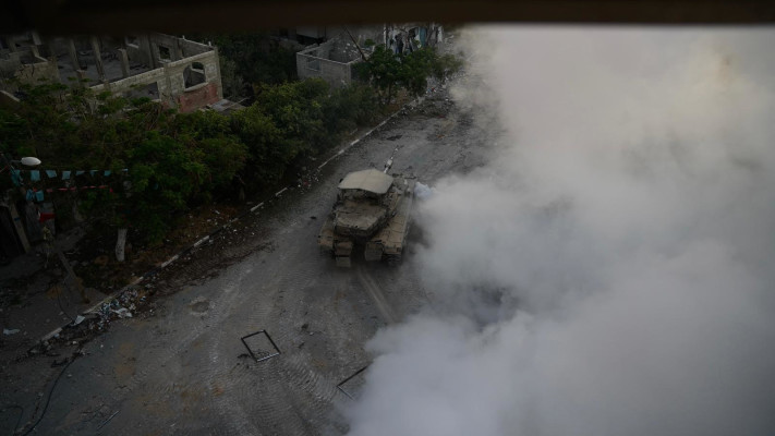 צוות הקרב של יחידת ׳רפאים׳ (רב-ממדית) פועל במרכז רצועת עזה