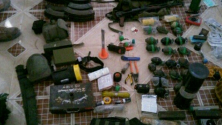  אמצעי הלחימה שאותרו במרחב