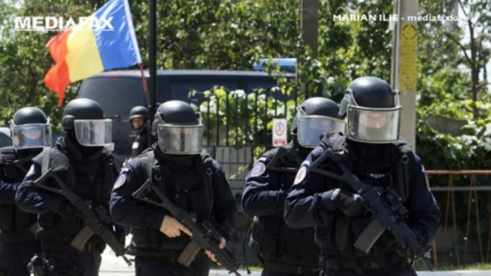 כוחות הביטחון ליד שגרירות ישראל ברומניה