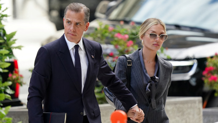 האנטר ביידן ואשתו מליסה כהן ביידן