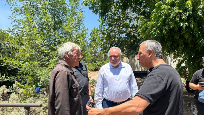 אביגדור ליברמן מסייר במועצה מקומית מטולה