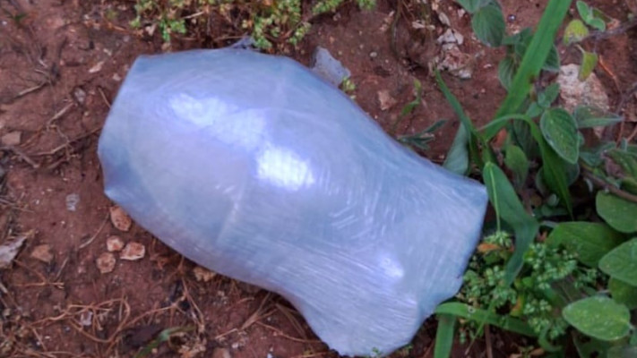 הנשק שאותר עטוף בניילון