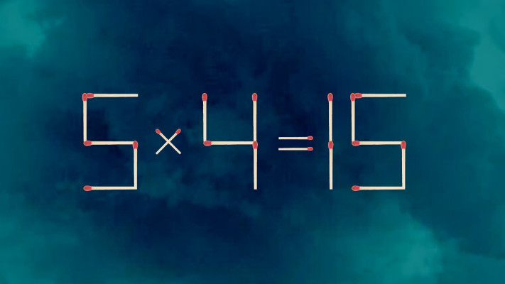 הזיזו רק שני גפרורים כדי לפתור את התרגיל