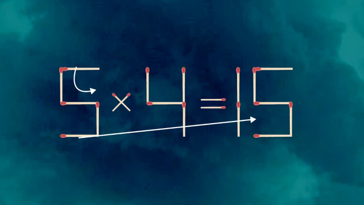 הזיזו את שני הגפרורים הבאים