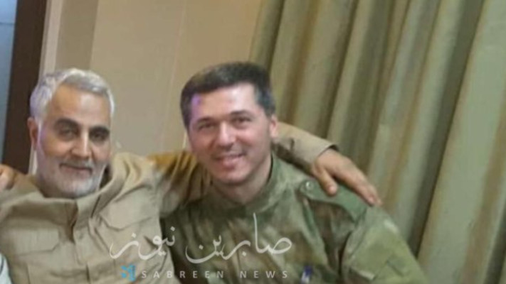 המחבל טאליב סמי עבדאללה עם קאסם סולימאני  (צילום: שימוש לפי סעיף 27א')