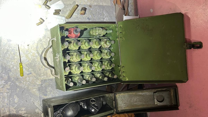 תיעוד האמל''ח שנמצא במרחב התקיפה