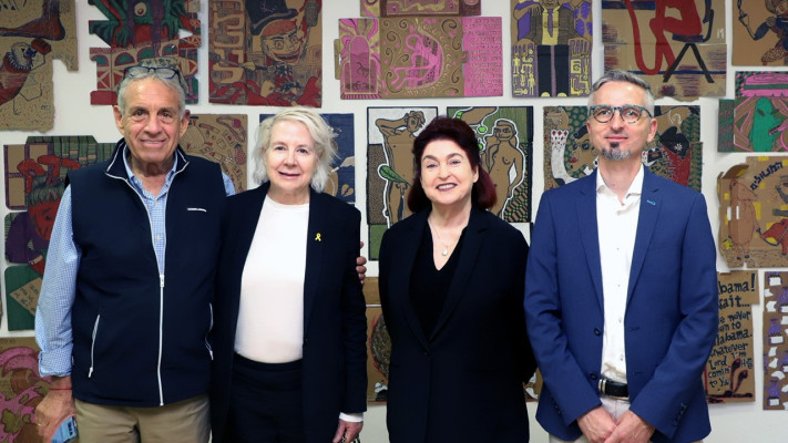 לאה פרץ, אורי רונן, ננסי והארי בלומפילד (צילום: יח''צ)