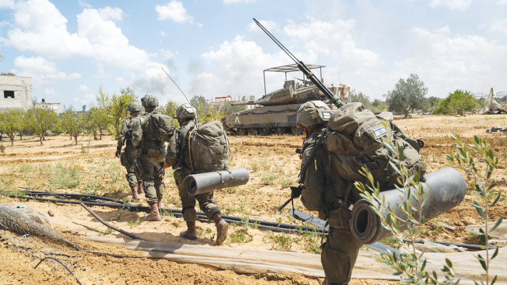 פעילות כוחות צה''ל ברצועת עזה (צילום: דובר צה''ל)