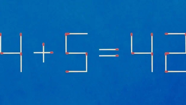 הזיזו רק שני גפרורים כדי לפתור את התרגיל