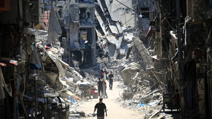 ההרס בעזה (צילום: EYAD BABA.GettyImages)
