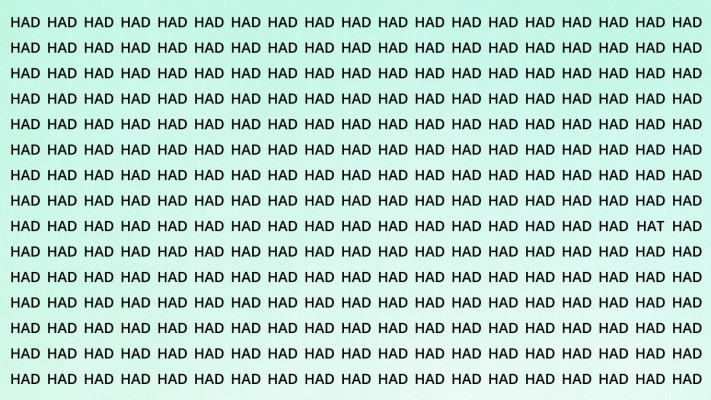 היכן מסתתרת המילה ''HAT''?